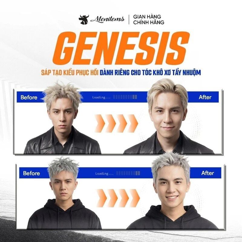 Sáp Vuốt Tóc Hướng Ẩm Menitems Genesis Profesional Nourishing Hair Wax 50g