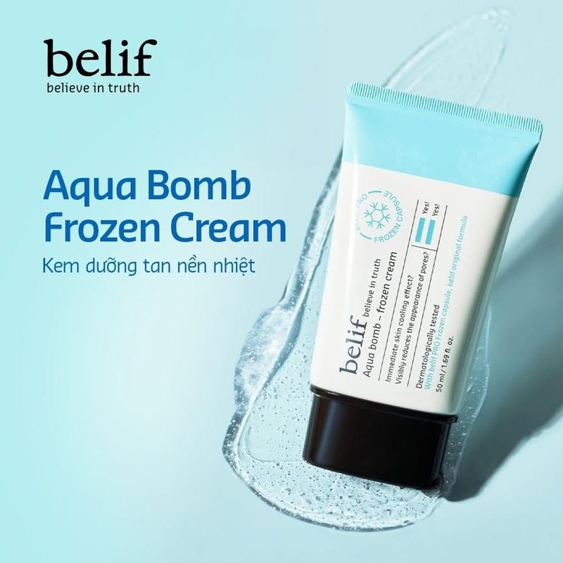 Kem Dưỡng Ẩm Belif Dịu Mát Da Aqua Bomb - Frozen Cream 50ml