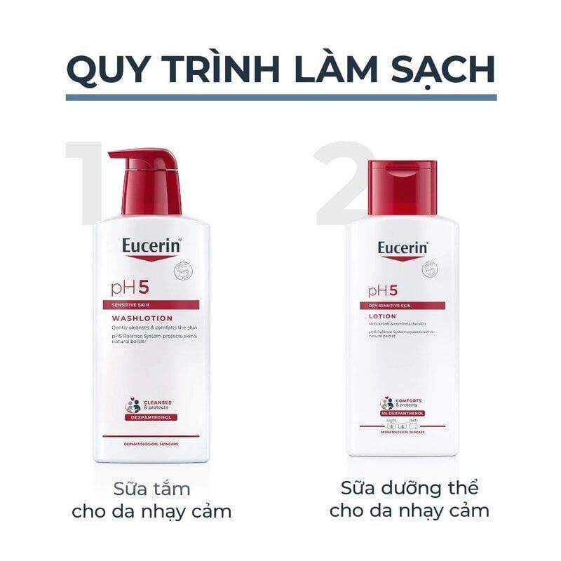Sữa Tắm Cho Da Nhạy Cảm Eucerin pH5 Sensitive Skin Washlotion