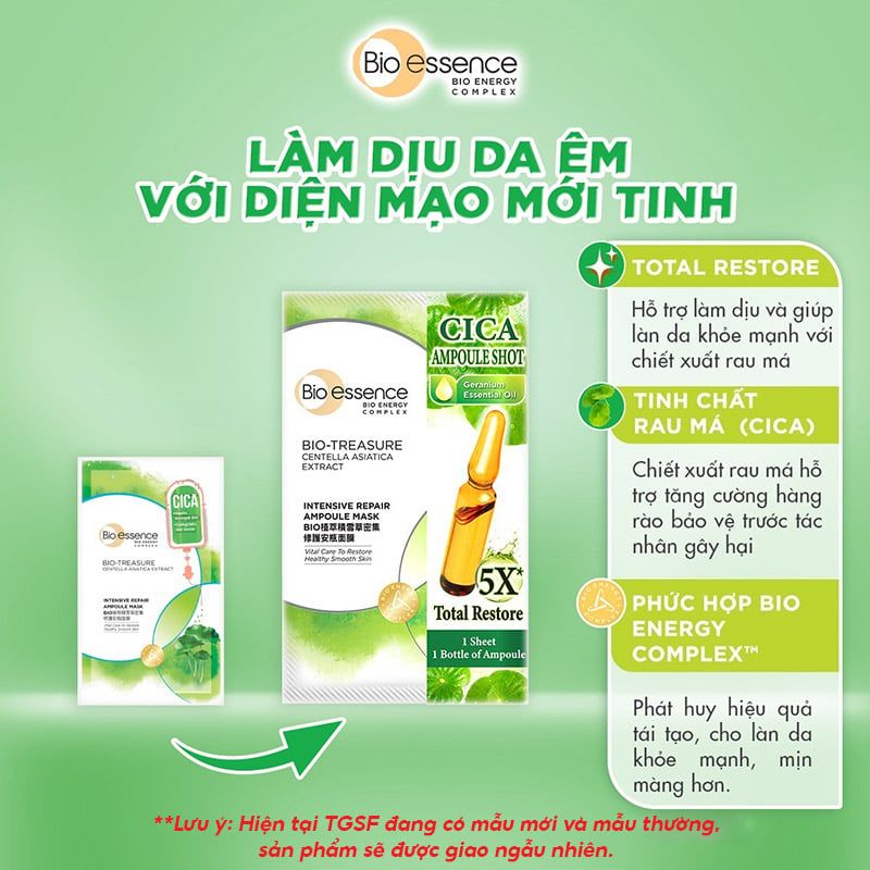Mặt Nạ Bio-essence Dưỡng Da Ẩm Mượt Bio-Treasure Mask 20ml