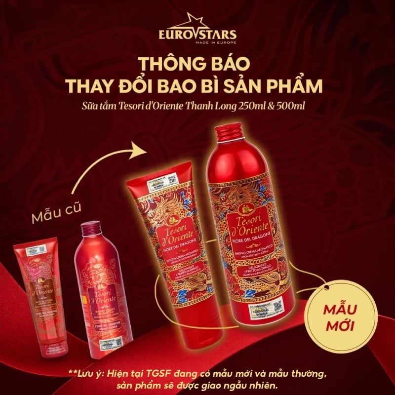 Sữa Tắm Tesori d'Oriente Hương Nước Hoa Ý Nhiều Mùi Aromatic Bath Cream