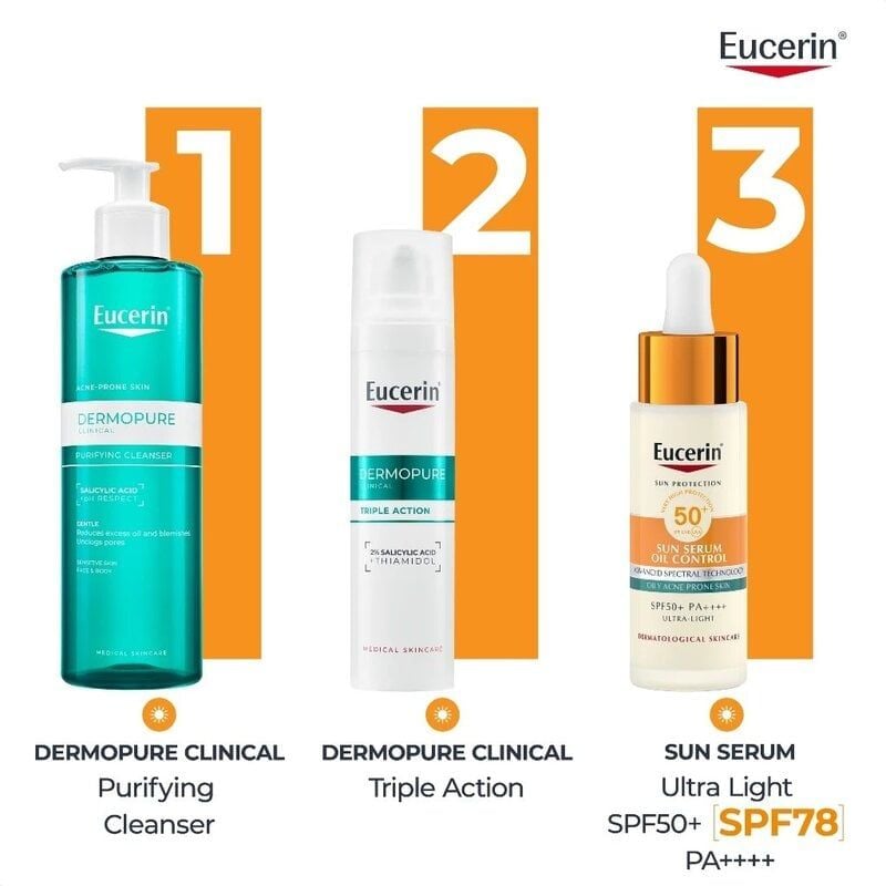 Serum Chống Nắng Eucerin Kiểm Soát Dầu Sun Serum Oil Control SPF50+ PA++++ 30ml