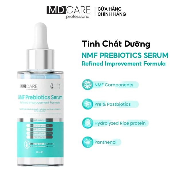  Serum MD CARE Professional Cân Bằng Lợi Khuẩn & Hỗ Trợ Phục Hồi Da NMF Prebiotics Serum Refined Improvement Formula 