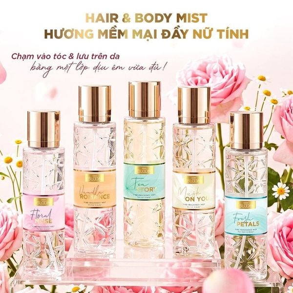  Xịt Thơm Tóc & Cơ Thể Cindy Bloom Fine Fragrance Mist For Hair & Body Cindy Bloom 210ml 