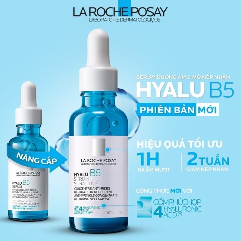 Serum La Roche-Posay Dưỡng Ẩm & Hỗ Trợ Cải Thiện Nếp Nhăn Hyalu B5 Suractivated Serum 30ml