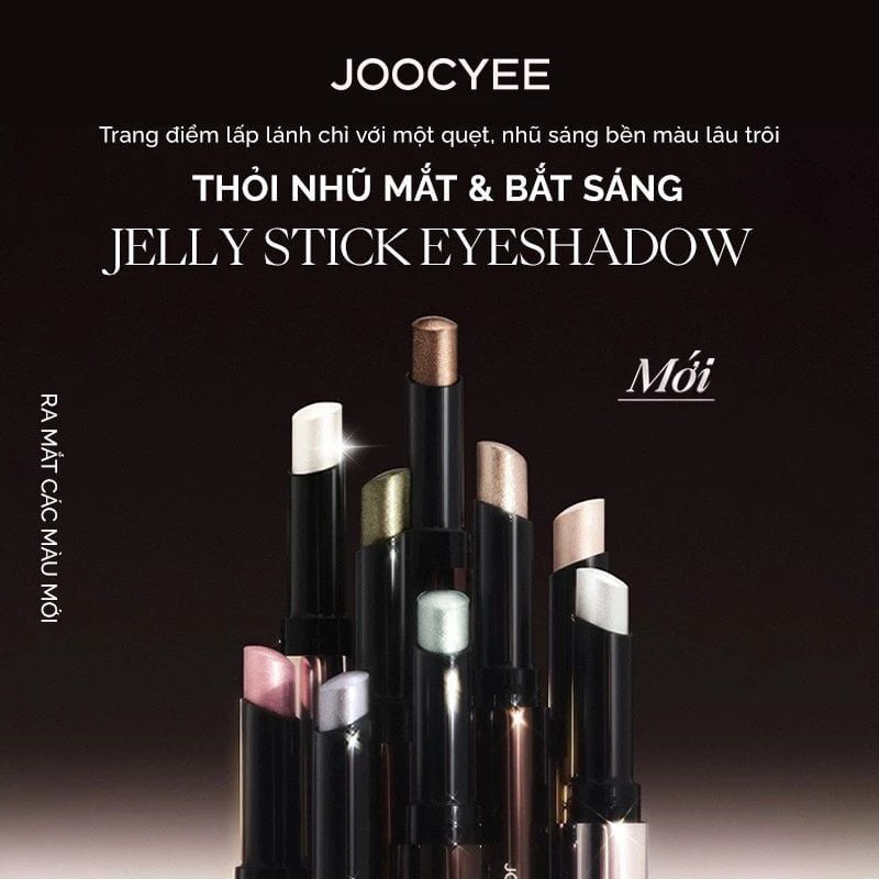 Thỏi Nhũ Mắt & Bắt Sáng Dạng Thạch Joocyee Jelly Eyeshadow Stick 2g #D12