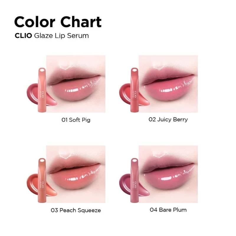 Son Dưỡng Có Màu Clio Glaze Lip Serum 8g