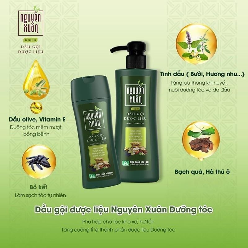 Dầu Gội Nguyên Xuân Dưỡng Tóc Herbal Shampoo
