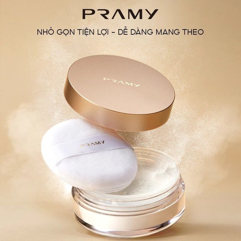Phấn Phủ Pramy Dạng Bột Kiềm Dầu Sheer Translucent Loose Powder-Travel Size 8g