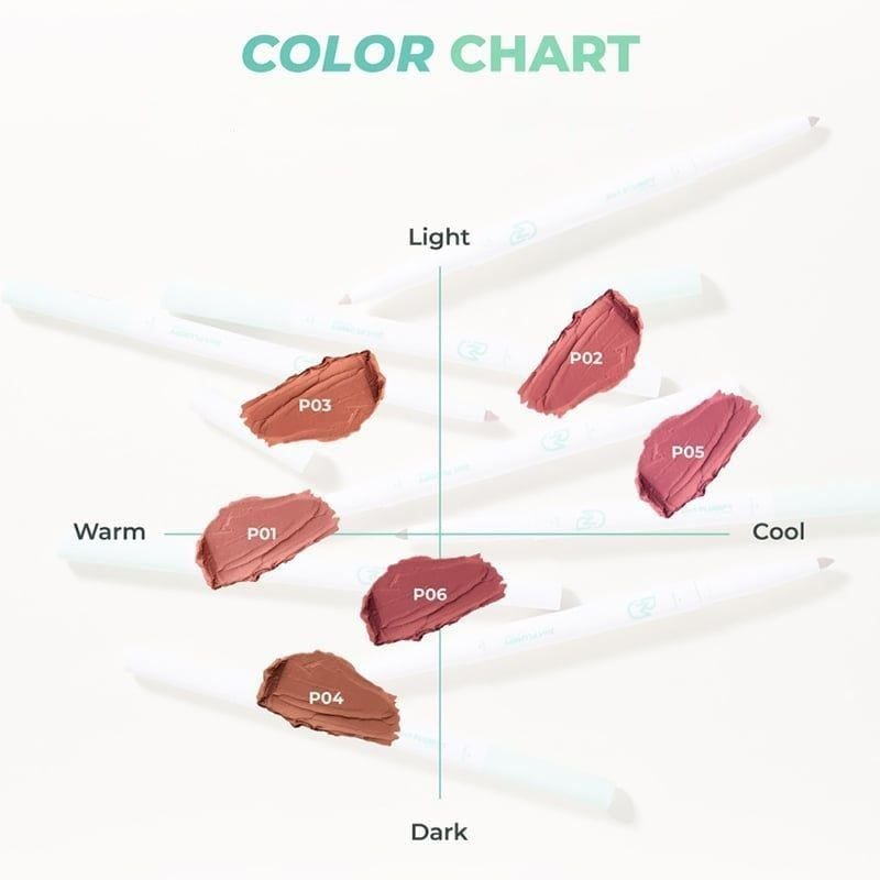 Chì Kẻ Viền Môi Dearmay Tạo Khối Môi 2 Đầu 2In1 Plumpy Lip Liner 0.46g