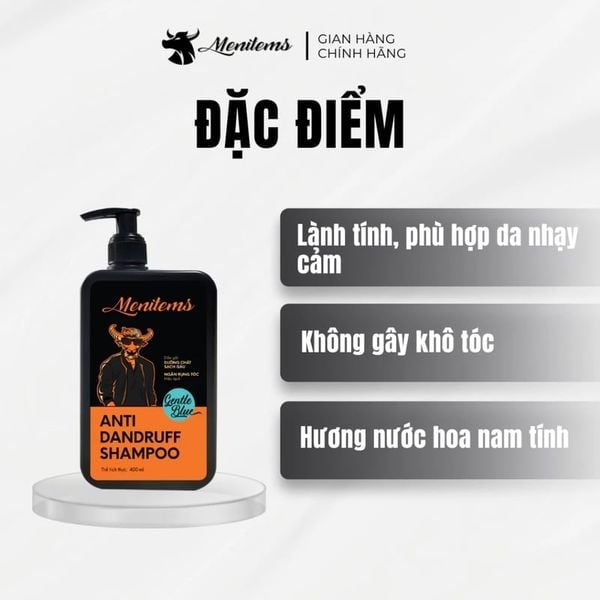  Dầu Gội Nam Menitems Hỗ Trợ Làm Sạch Gàu Ngứa Anti-Dandruff Shampoo 