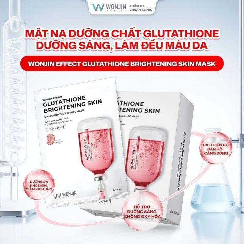 Mặt Nạ Cấp Ẩm, Hỗ Trợ Dưỡng Sáng Wonjin Effect Concentrated Essence Mask