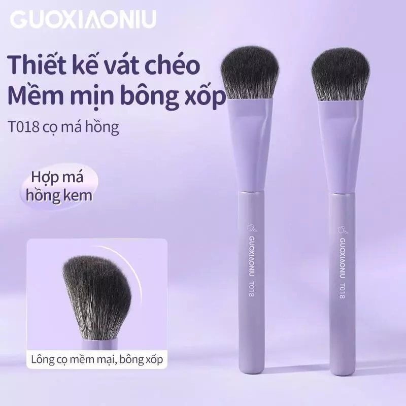 Cọ Má Hồng Nghiêng Guoxiaoniu Bunny Sloped Blush Brush