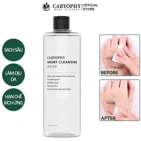  Nước Tẩy Trang Caryophy Dành Cho Da Dầu Mụn Smart Cleansing Water 500ml 