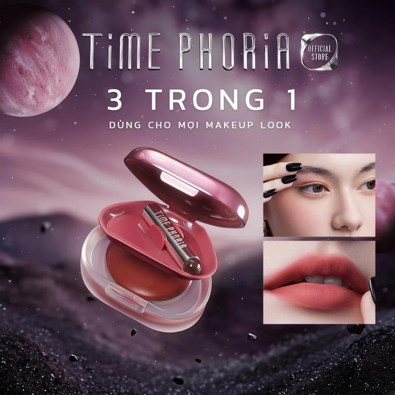 Son & Má Hồng Kem Đa Năng Time Phoria Orbita Lip And Cheek Blurring Pot 4g