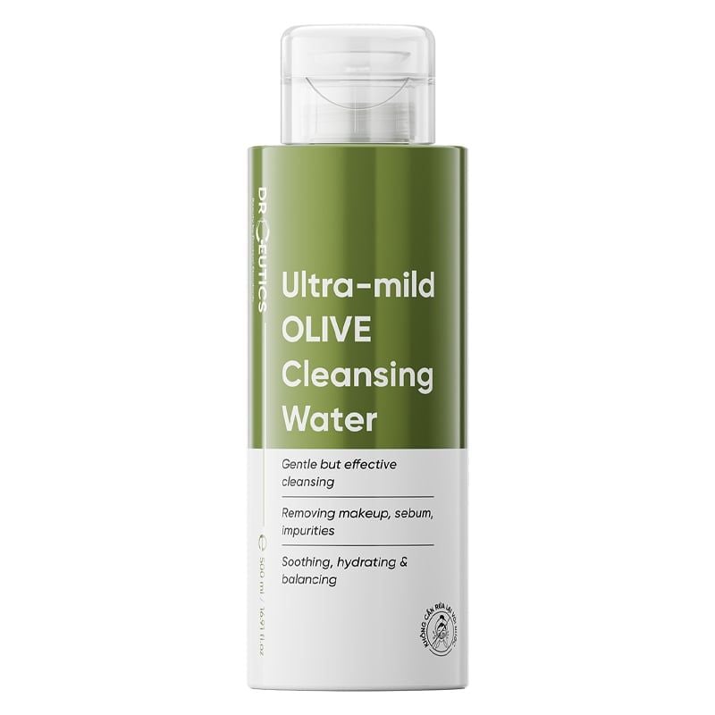 Nước Tẩy Trang DrCeutics Làm Sạch Dịu Nhẹ, Cấp Ẩm Ultra-mild Olive Cleansing Water