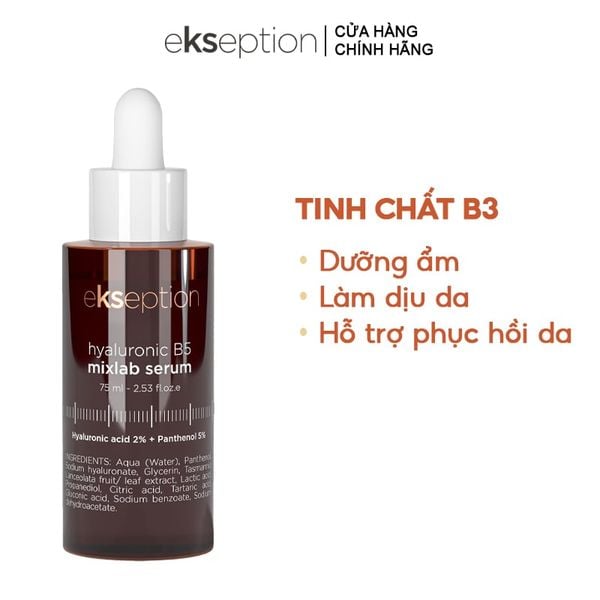  Serum Ekseption Tinh Chất Dưỡng Ẩm, Hỗ Trợ Phục Hồi Da Hyaluronic B5 Mixlab Serum 75ml 
