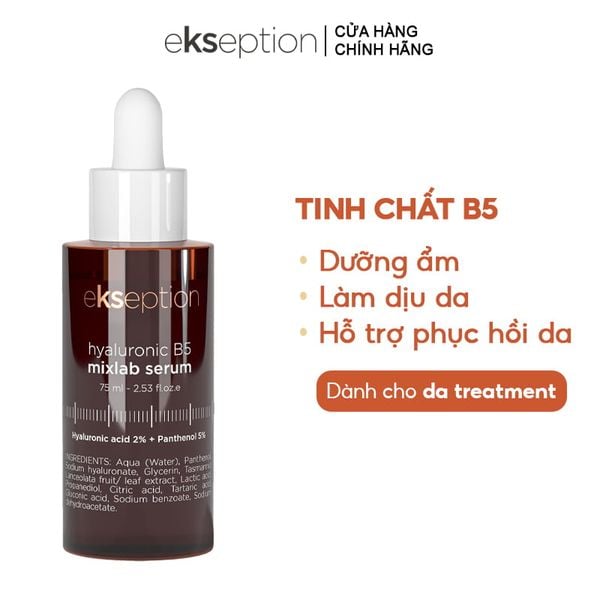  Serum Ekseption Tinh Chất Dưỡng Ẩm, Hỗ Trợ Phục Hồi Da Hyaluronic B5 Mixlab Serum 75ml 