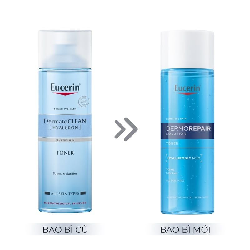 Nước Hoa Hồng Eucerin Cho Da Nhạy Cảm Dermorepair Solution Toner 200ml