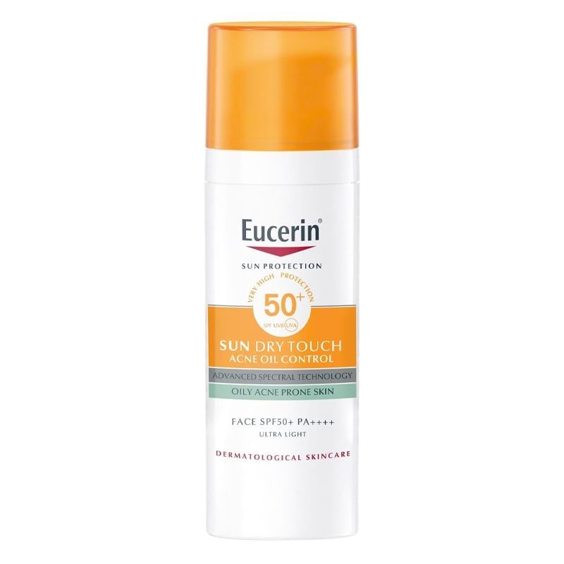 Kem Chống Nắng Eucerin Dành Cho Da Dầu Mụn Sun Dry Touch Oil Control Face