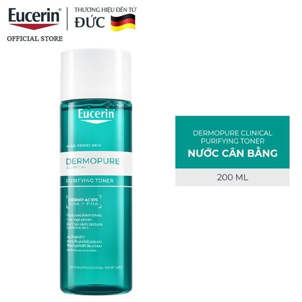  Nước Hoa Hồng Eucerin Dành Cho Da Mụn Eucerin Dermopure Clinical Purifying Toner 200ml 