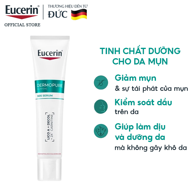 Serum Eucerin Cho Da Mụn Dermopure Clinical Sos Serum 40ml
