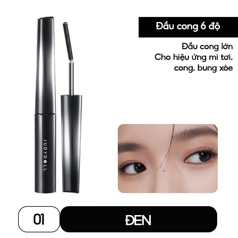 Mascara Judydoll Làm Cong, Dài & Tơi Mi, Chống Nước Curling Mascara 3g