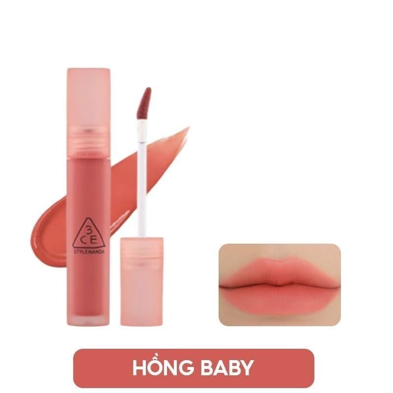 (TEST) Son Kem Lì 3CE Mịn Mượt Nhẹ Môi Blur Water Tint 4.6g