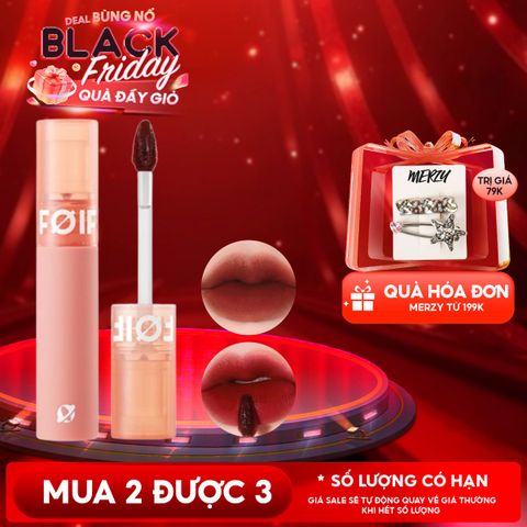Son Kem Lì Hàn Quốc FOIF Thuần Chay, Mịn Mượt Lâu Trôi Daily Velvet Tint