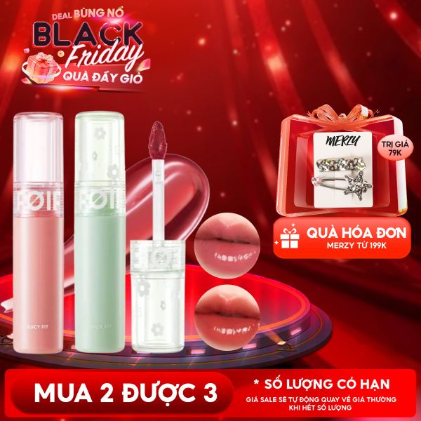  Son Tint Bóng FOIF Thuần Chay, Ẩm Mọng, Bền Màu Juicy Fit Tint 