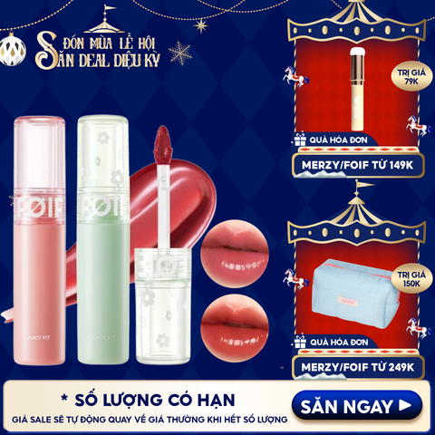 Son Tint Bóng FOIF Thuần Chay, Ẩm Mọng, Bền Màu Juicy Fit Tint