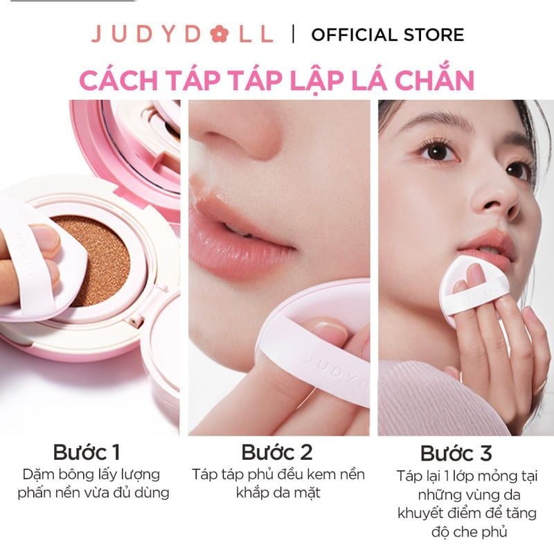 Phấn Nước Judydoll Mịn Lì, Che Phủ Cao Fresh Matte Cushion SPF50+ PA+++ 12.5g