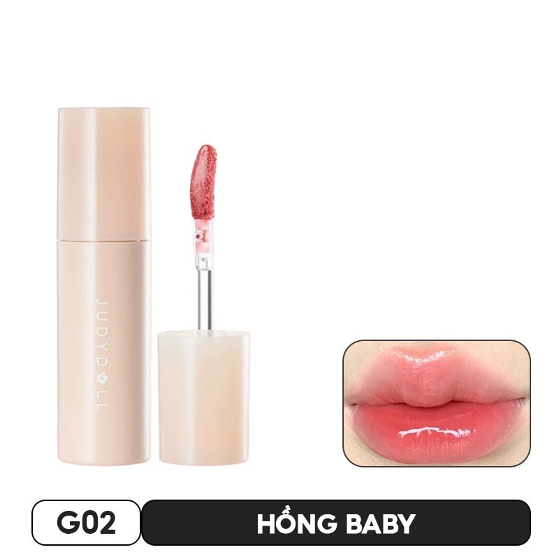 Son Tint Bóng Judydoll Môi Căng Bóng, Lâu Trôi Glazed Lip Gloss
