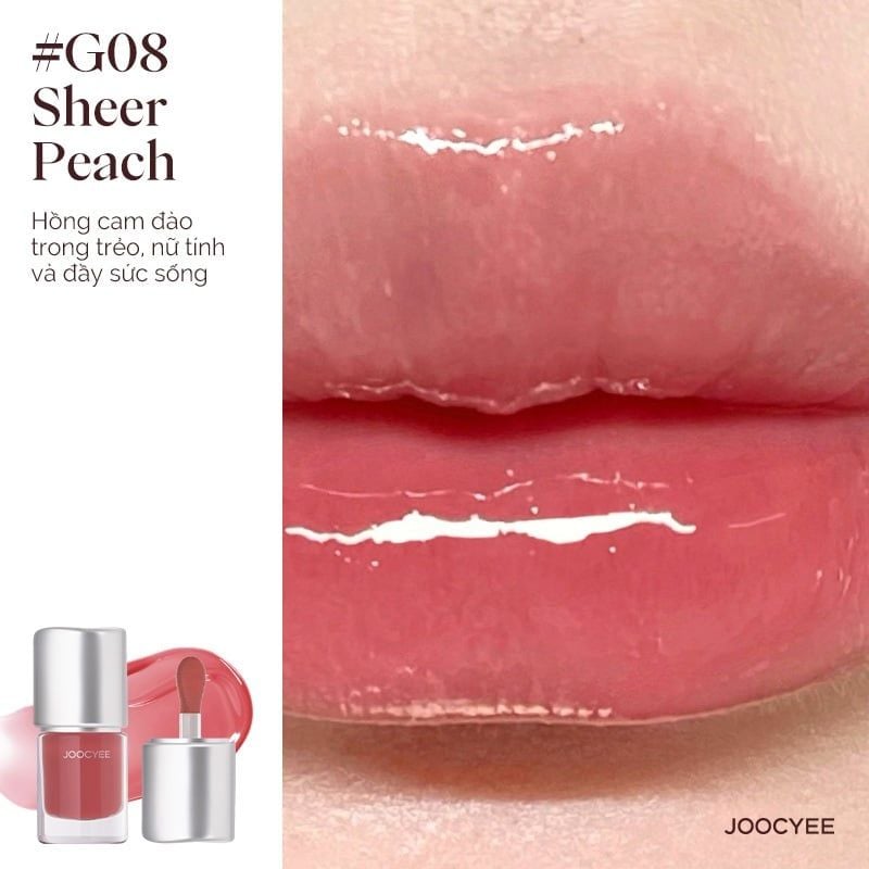 Son Bóng Joocyee Căng Mọng Dưỡng Ẩm Môi Luminous Lip Gloss 4.5g