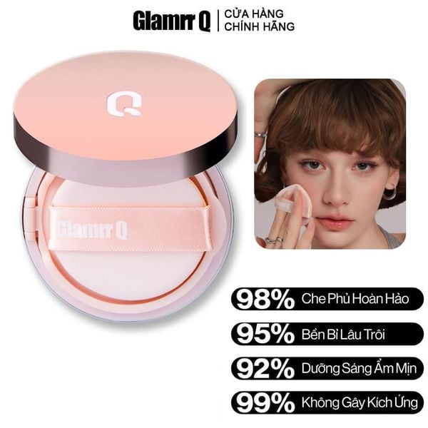  Phấn Nước Glamrr Q Che Phủ Mỏng Mịn, Kiềm Dầu Hiệu Quả Long Wear DD Cushion SPF50/PA+++ 