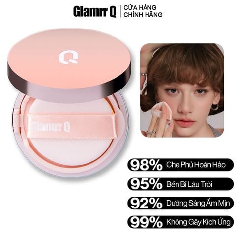 Phấn Nước Glamrr Q Che Phủ Mỏng Mịn, Kiềm Dầu Hiệu Quả Long Wear DD Cushion SPF50/PA+++