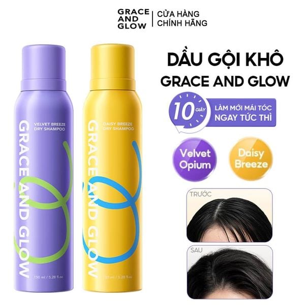  Dầu Gội Khô Grace And Glow Phồng Tóc Dry Shampoo 150ml 