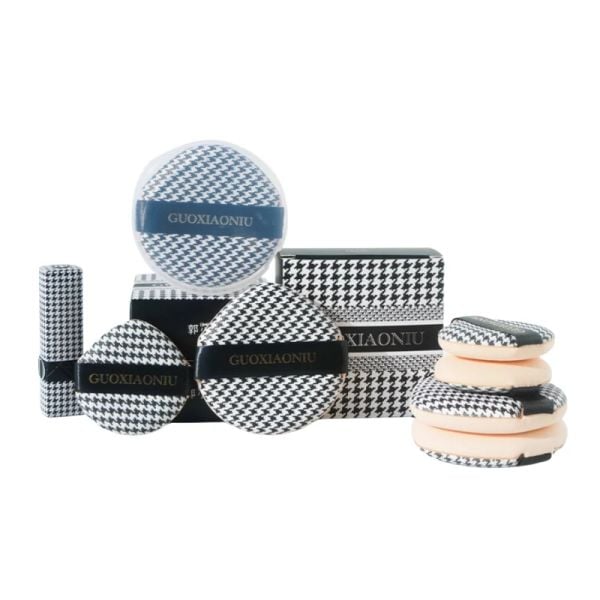 [Gift] Bông Mút Trang Điểm Guoxiaoniu Houndstooth Puff Powder - Trị Giá 100k 