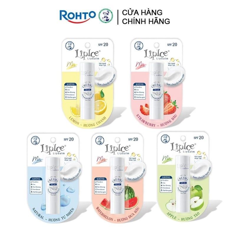 Son Dưỡng Không Màu LipIce Chuyển Kem Mịn Creamy Lipbalm