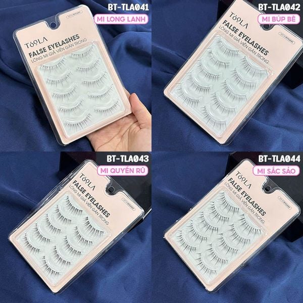  [NHẬP KHẨU] Lông Mi Giả Viền Gân Trong TOOLA Mềm Mại, Không Nặng Mắt 