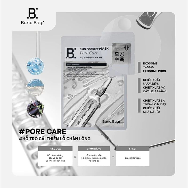 Mặt Nạ Banobagi Chăm Sóc Da, Cấp Ẩm, Hỗ Trợ Dưỡng Sáng Da Skin Booster Mask 25g