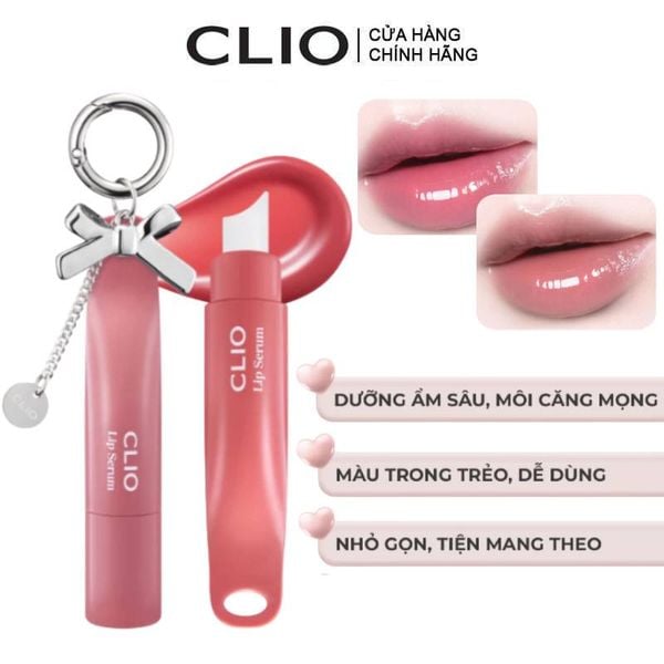 Son Dưỡng Có Màu Clio Glaze Lip Serum 8g 