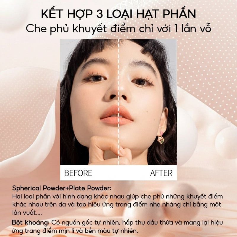 Phấn Nước Cấp Ẩm, Kiềm Dầu, Lâu Trôi VEECCI Essence Lock Makeup Mesh Cushion Cream 10g