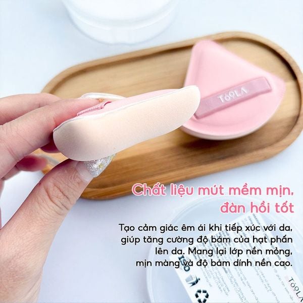  Bông Mút Trang Điểm Tán Nền Mềm Mịn TOOLA Makeup Puff 