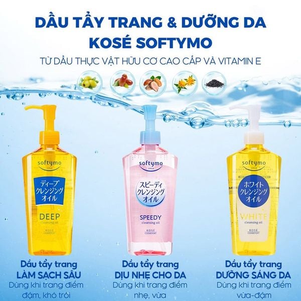  Dầu Tẩy Trang Kosé Làm Sạch Sâu, Dịu Nhẹ Cho Da Softymo Cleansing Oil 