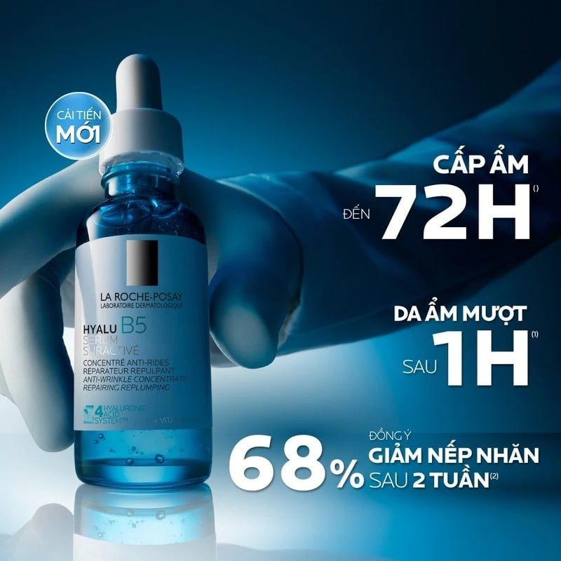 Serum La Roche-Posay Dưỡng Ẩm & Hỗ Trợ Cải Thiện Nếp Nhăn Hyalu B5 Suractivated Serum 30ml