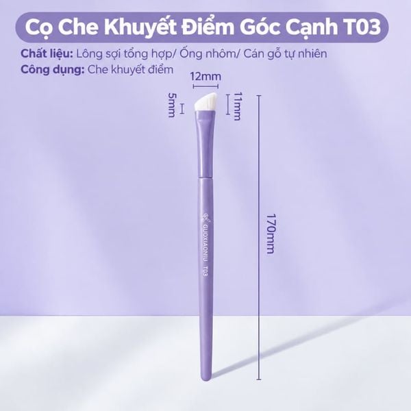  Cọ Che Khuyết Điểm Góc Cạnh Guoxiaoniu Bunny Angled Concealer Brush - T03 