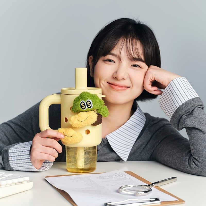 Bình Nước DIY HOLOHOLO 800ml (Không bao gồm phụ kiện trang trí)