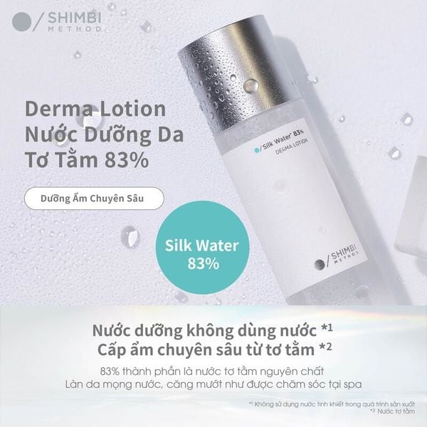  Nước Dưỡng Shimbi Cấp Ẩm Da Method Derma Lotion Silk Water 83% 120ml 