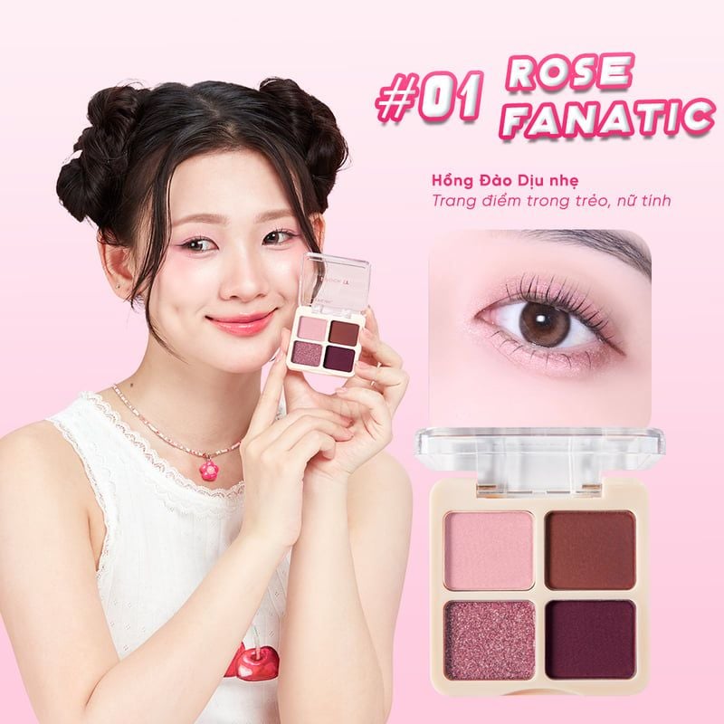 Bảng Phấn Mắt 4 Ô Silkygirl i-Pocket Shadow Quad 4g